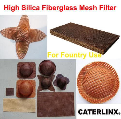 High Silica Fiberglass Mesh Filter for Casting Use