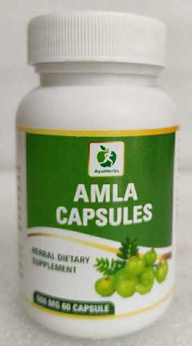 Natural Amla Capsule 500 Mg Age Group: For Adults