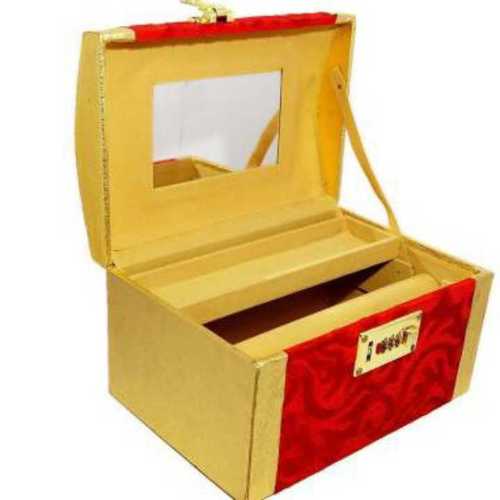 Red & Yellow Mix Saaz Palki Vanity Box