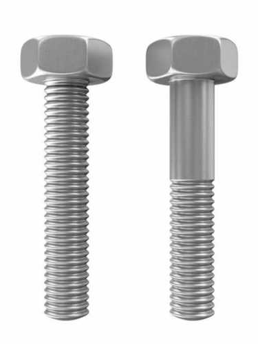 Stainless Steel Threaded Bolt - Rust Proof, Polished Finish, Silver Color | Powder Coated Surface Treatment, New Condition, Durable Design