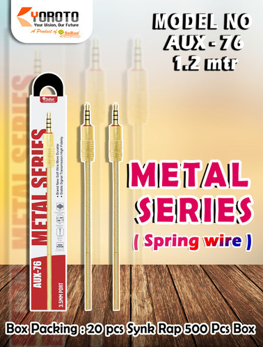 Aux Cable (Aux 76) Gender: Male