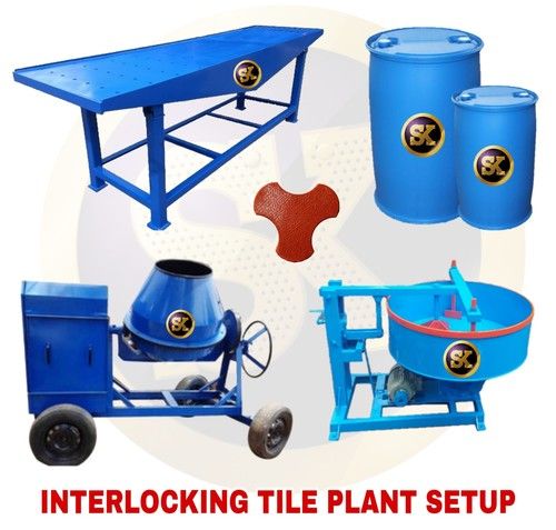 Interlocking Tiles Making Plant Setup