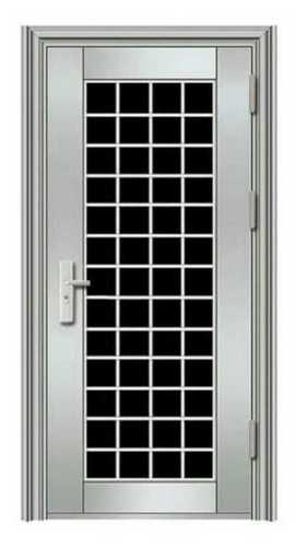 Rectangular Polished Steel Doors