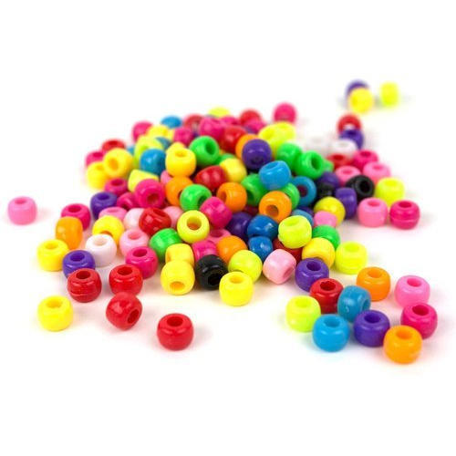 Multi Color Available Round Shape Plastic Beads