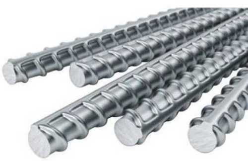 Hot Rolled TMT Bar - Round Shape, Custom Size, Silver and Grey Color | Fine Finish, High Strength, Rust Proof