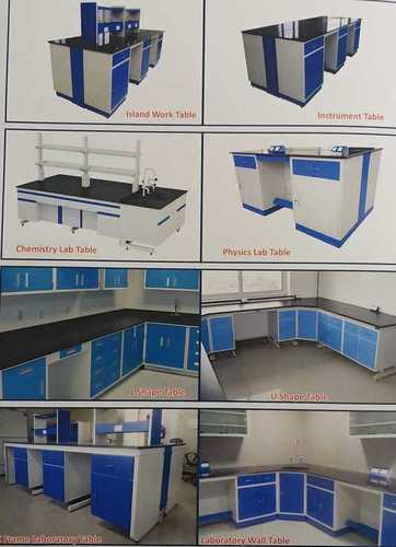 Painted Instrument Table For Laboratory 