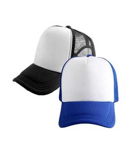 White Mens Casual Polyester Cap