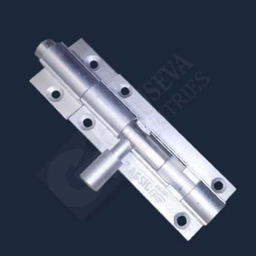 Silver Smooth Edge Aluminium Tower Bolt