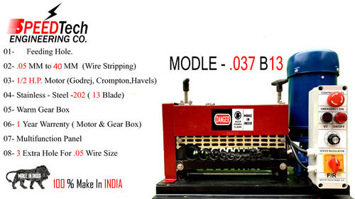 Red & Black Wire Stripping Machine B13