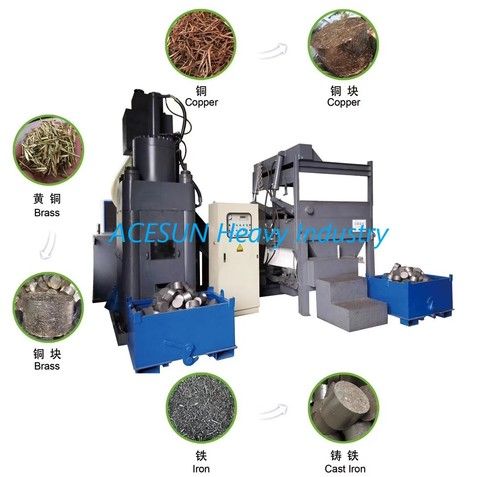 Cast Iron Chip Briquetting Press Briquette Size: 90~130Mm