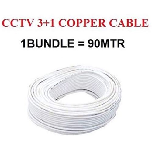 White Cctv 3+1 Copper Cable