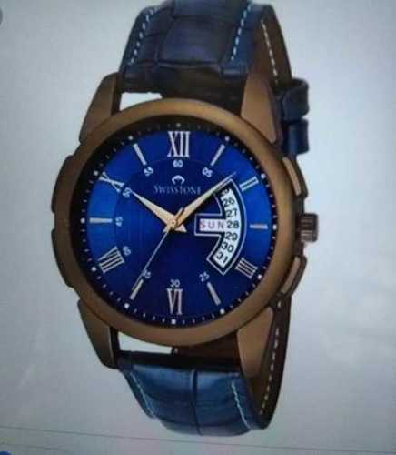 Blue Color Men Wrist Watch