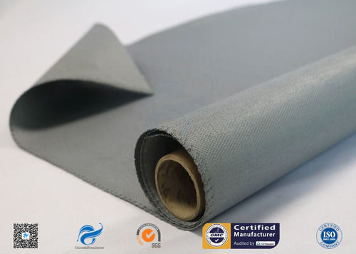 C-Glass Double Sides Gery Silicone Coated Fiberglass Cloth Application: Fire Prevention