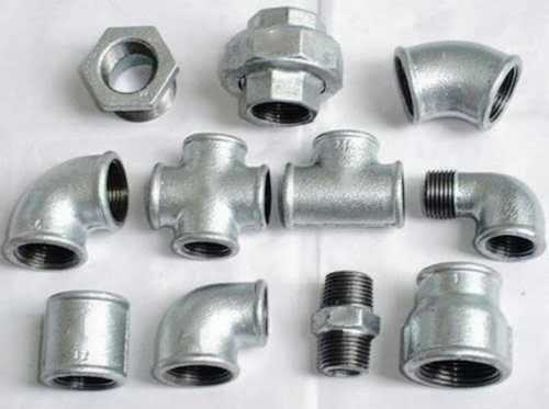 Silver Galvanized Iron Pipes Fittings