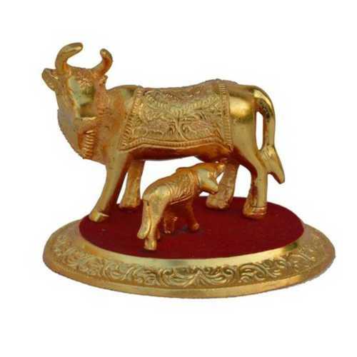 Easy To Clean Brass Cow Statues For House, Shop