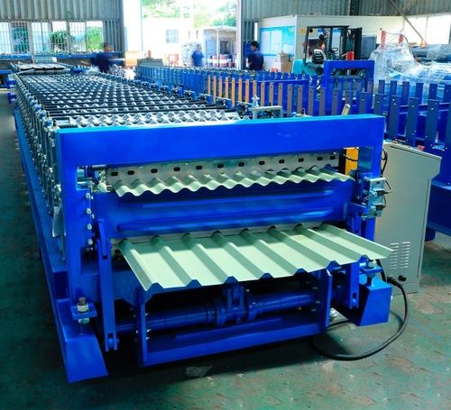 Automatic Double Roll Roof Tile Roll Forming Machine