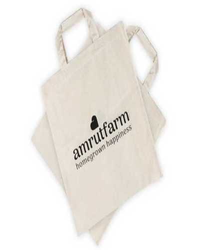 White Fabric Printed Polythene Bag 