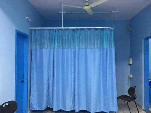 White Plain Pvc Hospital Curtains