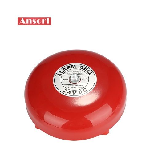 Fire Alarm Bell (24Vdc 6 Inch) Alarm Light Color: N/A