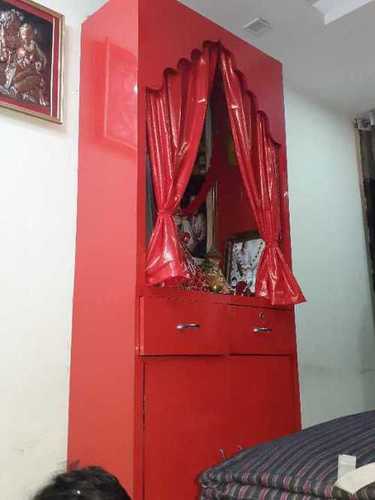 Washable Red Color Perfectly Finished Mandir