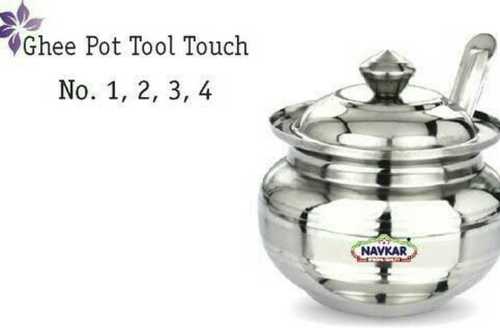 Silver Ghee Pot Tool Touch