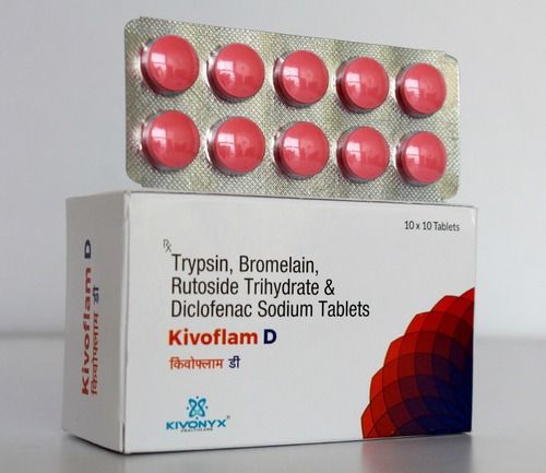 Trypsin, Bromelain, Rutoside Trihydrate And Diclofenac