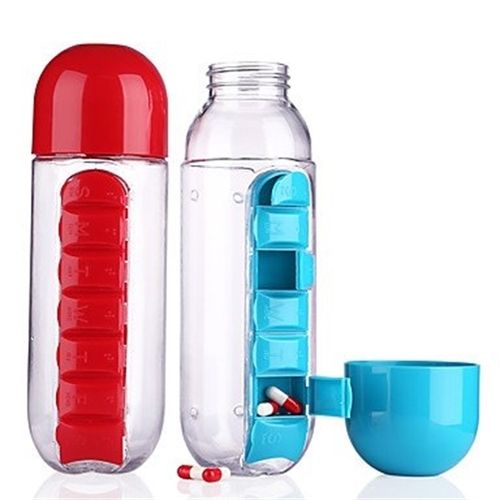 Water Bottle With Pill Box Capacity: 0.6 Kg/Hr