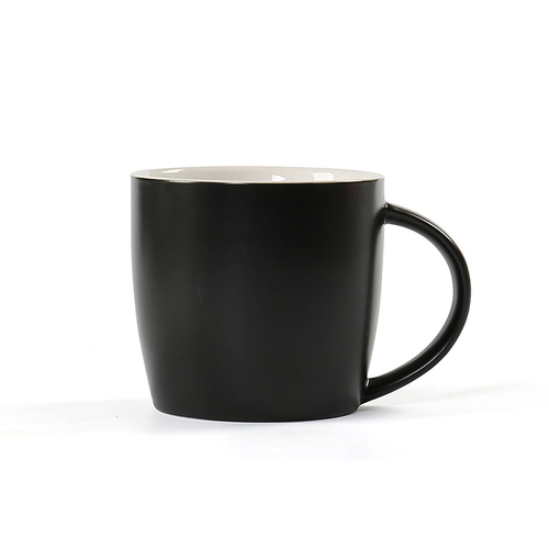Customizable Logo Ceramic Coffee Mugs - 10oz, Black and White | Premium Quality, Antique Style, Corrosion Resistant, Long Life, Polished Finish