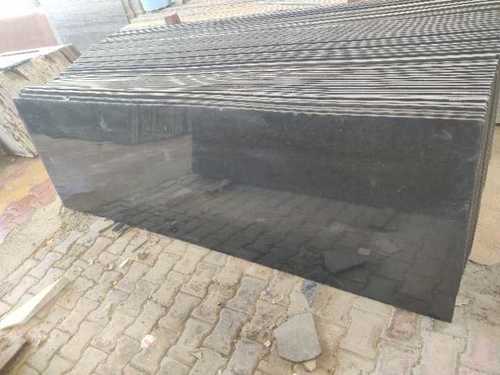 Glossy Finish Black Granite Slab