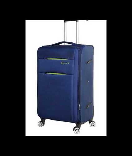 Plastic Blue And Grey Luggage Trolley Bag For Travelling Capacity 25kg
