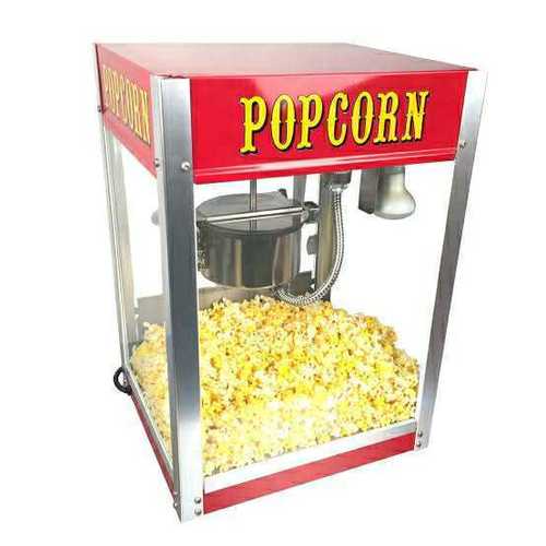 Silver Easy To Use Popcorn Machine