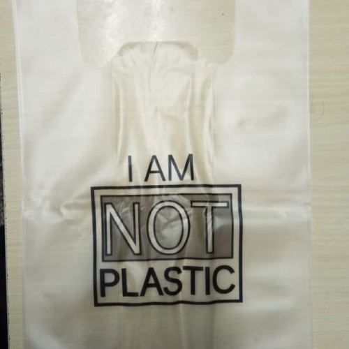 Creamy 100% Plain Biodegradable Packing Bag