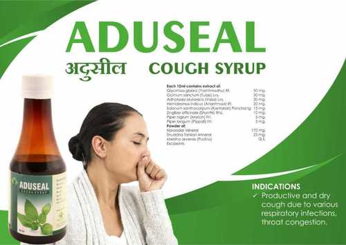 Adusel Cough Syrup For Cold, Throat Congestion, Cough