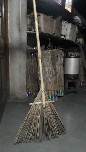 Bamboo Broom Brush Use: Cleaning Office