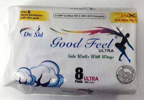 White Regular Use Sanitary Napkins Ultra