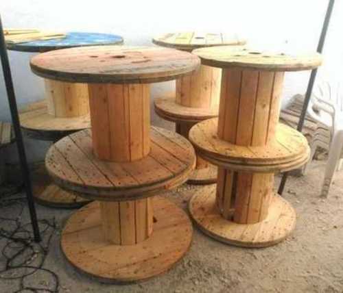 Brown Hard Wooden Cable Drum at Best Price in Faridabad