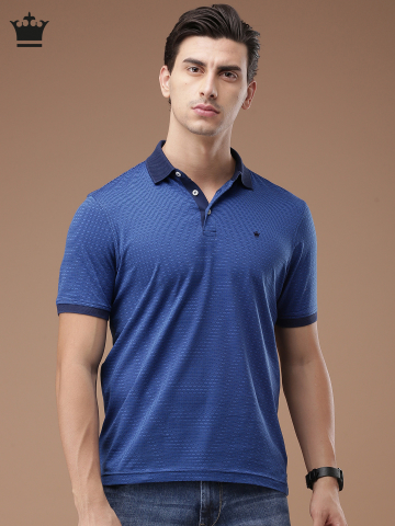 Buy Louis Philippe Striped Polo Collar T Shirt - Tshirts for Men