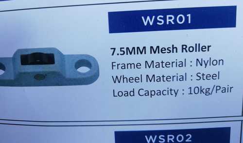 Silver Window Metal Mesh Rollers 