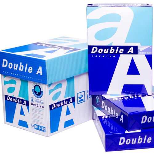 Double A4 Copy Paper - Jute Pulp, A4 Size 210 x 297cm, Bright White | 100% Brightness, Smooth Surface, Anti-Curl, Two-Sided Usage, Low Dust Content, 500 Sheets per Pack