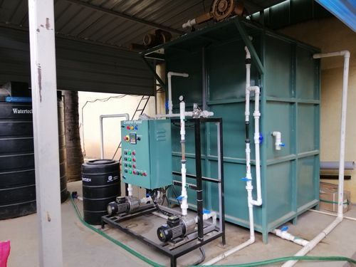 Portable Sewage Treatment Plant - Compact Design for Economic Efficiency | Green Color, Versatile Applications for Residential, Educational, Medical, and Industrial Sectors