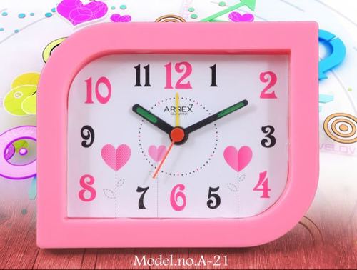 Pink Table Top Alarm Clock A 21