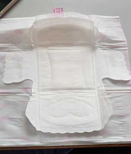 White Sanitary Pad With Wing