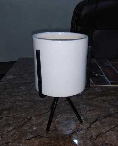 White Plain Ceramic Flower Pot