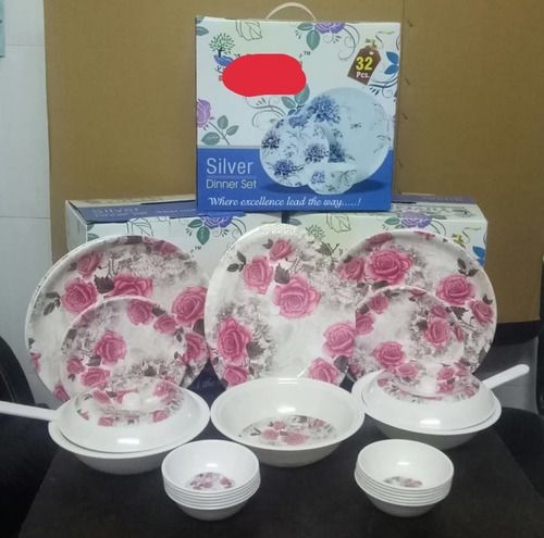 32 Piece Melamine'S Dinner Set Application: Industrial