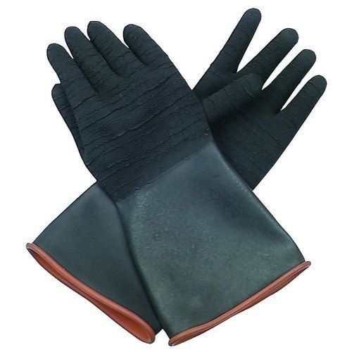 Black Rubber Hand Gloves