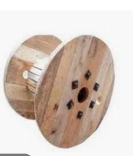 Brown Wooden Cable Drum - 400-500 mm Diameter, Max Cable Length 10 m | Round Shape, Customized Size, New Condition