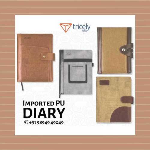 Durable Imported Pu Diary For Gifting