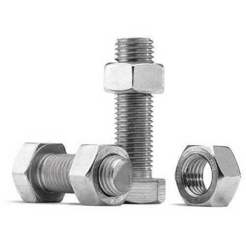 Mild Steel Nut Bolt Head Size: Flat