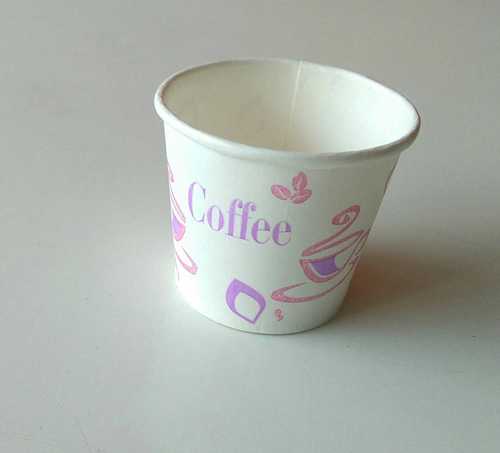 White Printed Disposable Cups For Tea