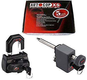 Autocop Gear Lock - Hardened Steel, Adjustable Length for Universal Fit | Quick Installation, Anti-Theft Protection for Cars, Trucks, Vans, and SUVs